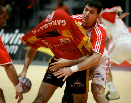 Handboll, VM. Final. Spanien - Kroatien. Ruben Garrabaya,