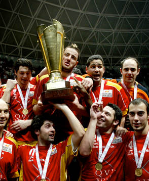 Handboll, VM. Final. Spanien - Kroatien.Spanien vann