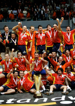 Handboll, VM. Final. Spanien - Kroatien.Spanien vann