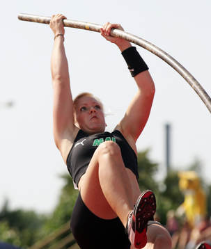 Friidrott, SM, dam. Isabell Lilja, stavhopp, stav