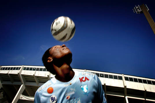 Edward Ofere från Nigeria, nyförvärv i Malmö FF