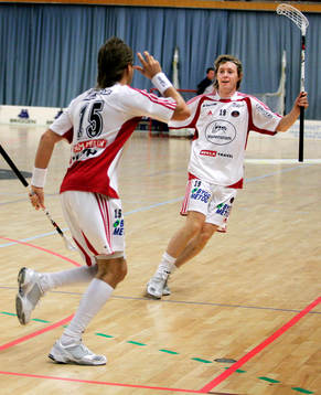 Johan Nyth och Andreas Johansson, Pixbo, jubel