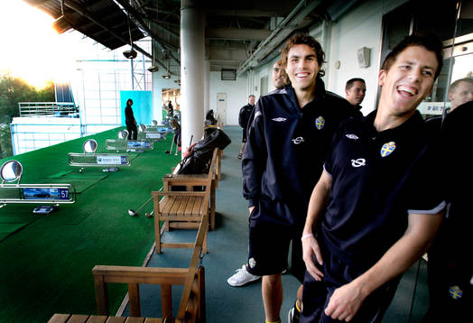Johan Elmander och Tobias Hysén