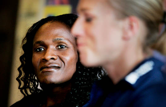 Kajsa Bergqvist, Sverige och Maria Mutola, Mozambique