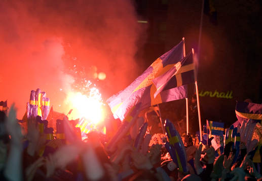 hyllningarna av Sveriges landslag