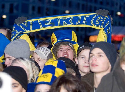 hyllningarna av Sveriges landslag