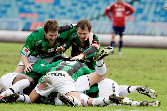 Johann Birkir Gudmundsson och Fredrik Lundgren, GAIS.