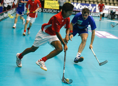 Innegbandy. VM. Singapore - Slovenien. Singapores Sivaligam