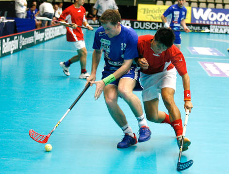 Innegbandy. VM. Singapore - Slovenien. Sayez Jugovics och