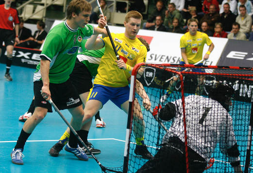Innebandy. VM. Tyskland - Sverige. Andreas Hedlund