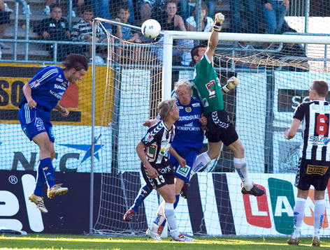 Fotboll, Superettan, Landskrona - Sundsvall. Lee Baxter,