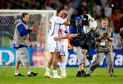 7 Fotboll, VM 2006, Thierry Henry och Zinedine Zidane,