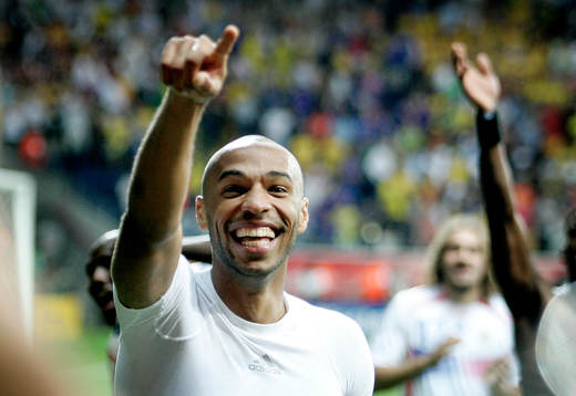 Thierry Henry, Frankrike, jubel