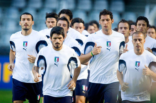 Fotboll, VM 2006, Träning Italien, Gennaro Gattuso,