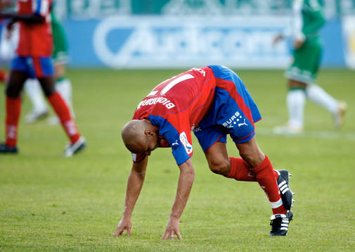 Henrik Larsson, Helsingborg får kramp