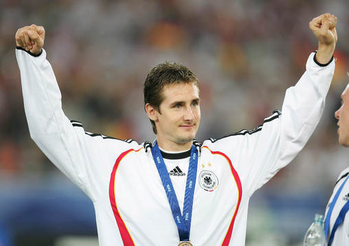Miroslav Klose, Tyskland. Jubel. Brons, bronsmedalj