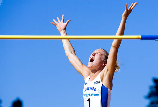 Kajsa Bergqvist jublar