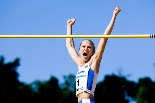 Kajsa Bergqvist jublar
