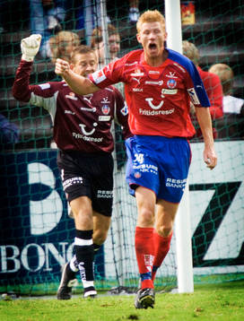 Fredrik Björck och Daniel Andersson, målvakt,