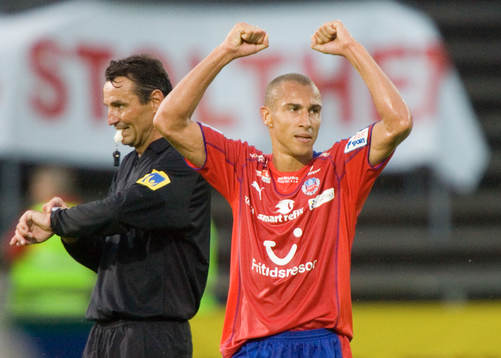 "Henke" Larsson glad över målet
