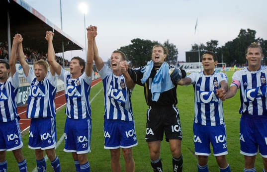 f.v Alejandro Lago, Adam Johansson, Marcus Berg, Pontus