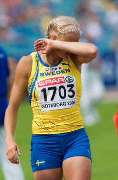 Carolina Klüft förbannad