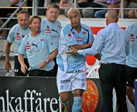 Junior, Malmö, jubel med Sören Åkeby
