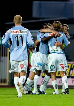 Jubel. Gefle har gjort mål