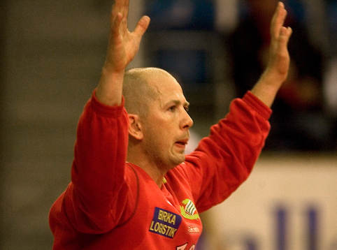 Handboll Drott - Hammarby. Jan Ekman, målvakt