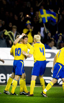 Johan Elmander, Sverige, Marcus Allbäck och Petter