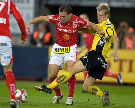 Fotboll. Allsvenskan. Kalmar - Elfsborg. Mathias Svensson,