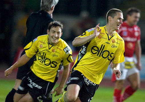 Fotboll. Allsvenskan. Kalmar - Elfsborg. Jon Jönsson jubel