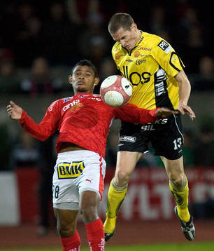 Fotboll. Allsvenskan. Kalmar - Elfsborg. Jon Jönsson,