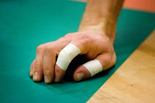Hand, fingrar, tejp, tejpad, genre