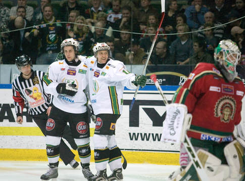 Christian Söderström och Pelle Prestberg, Färjestad.