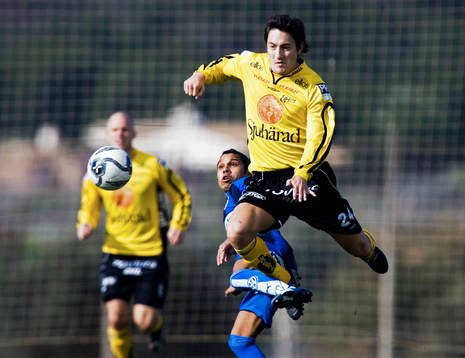 Stefan Ishizaki flyger förbi en norrman