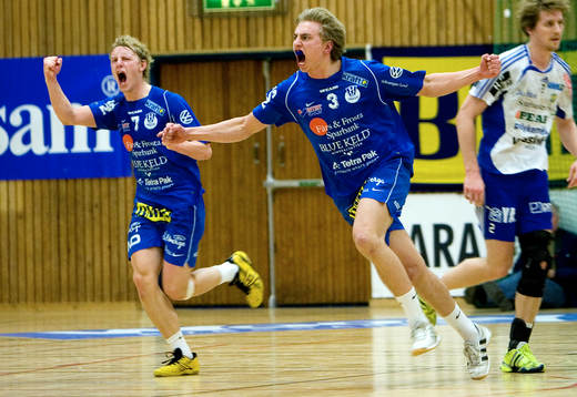 Anton Månsson och Ulf Tallhage, H43 jubel
