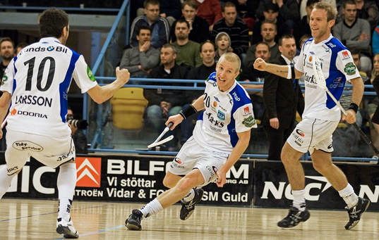 Warbergs Magnus Svensson, 20, jubel