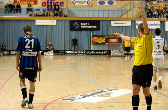 Utvisning, domare, tecken