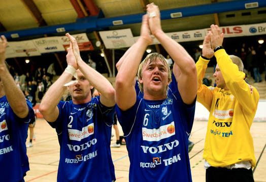 Jubel. Magnus Järlström och Johan Elf, Skövde
