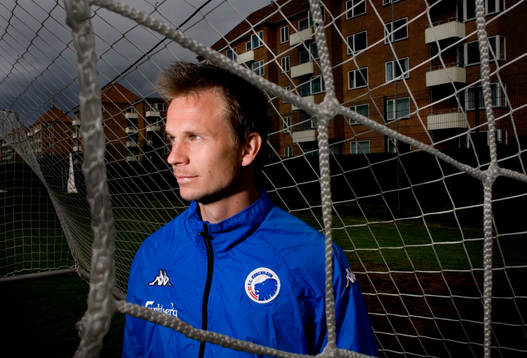 Tobias Linderoth på FCK:s träningsanläggning