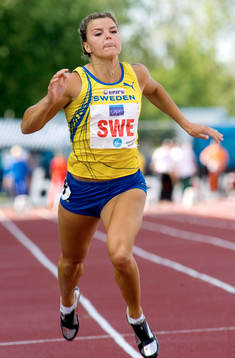 Susanna Kallur, Sverige. 100 meter