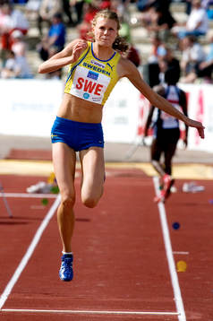 Emma Green, Sverige. Tresteg
