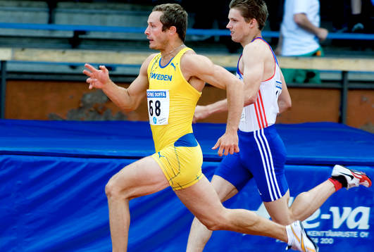 Johan Engberg, Sverige. 100 meter