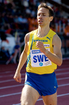 Johan Wallerstein, Sverige. 1500 meter
