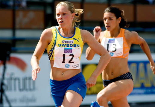 Lena Berntsson, Sverige. 100 meter