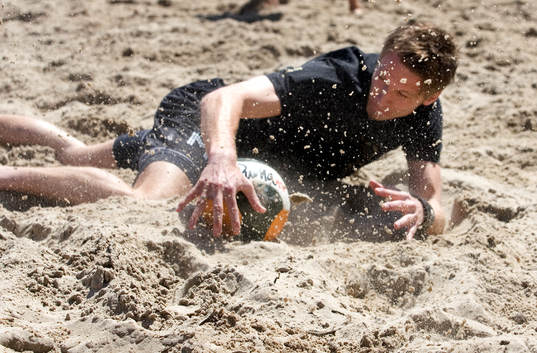 Fotboll, Beach soccer, Ovesholm with Friends -