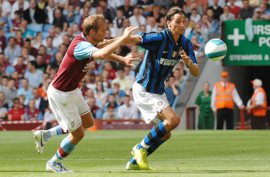 Zlatan Ibrahimovic, Inter och Olof Mellberg, Aston Villa