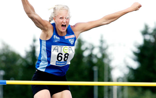 Carolina Klüft. Glädje. Jubel