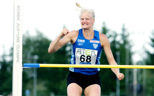 Carolina Klüft. Glädje. Jubel